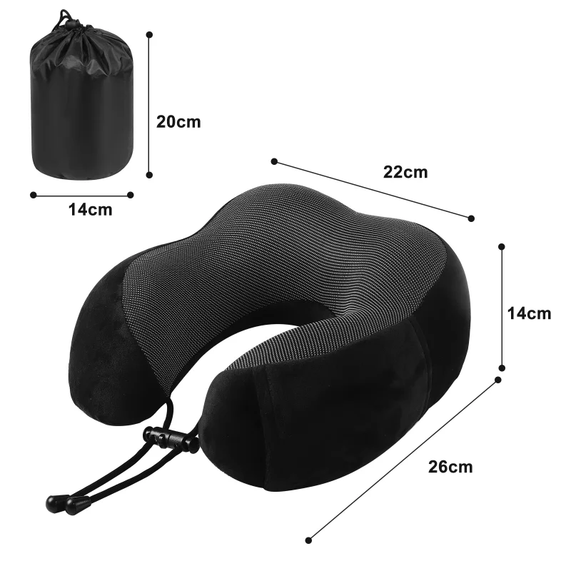 Cuscino per il collo a forma di U in Memory Foam cuscino per il collo cuscino per il collo morbido cuscino da viaggio portatile cuscino per il collo per massaggio sanitario cervicale