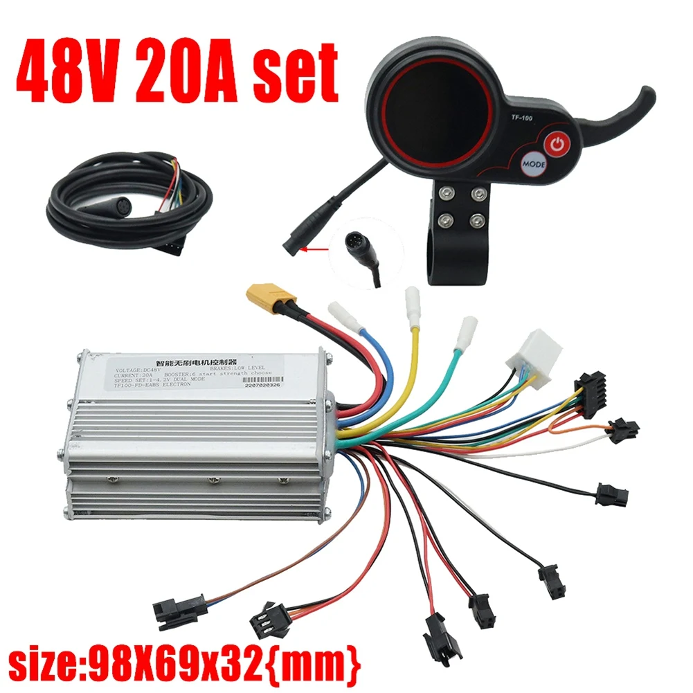 48V 20A Electric Scooter Controller Dashboard Kit with TF-100 Display Scooter for KUGOO M4 Electric Scooter Parts