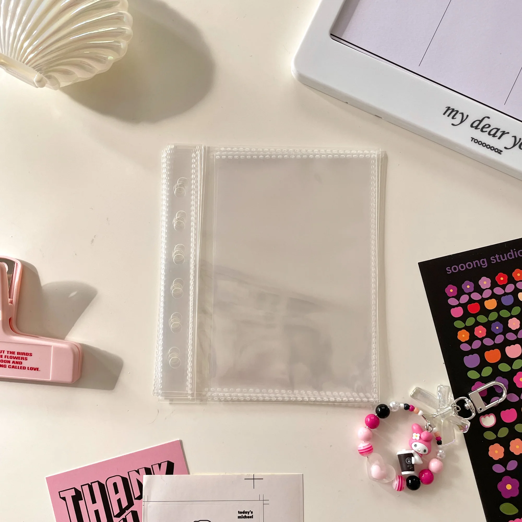 MINKYS Neue Platz Laser Bling PU Leder Photocards Sammeln Buch Binder Notebook Abdeckung Tagebuch Agenda Planer Schreibwaren – Detail 14