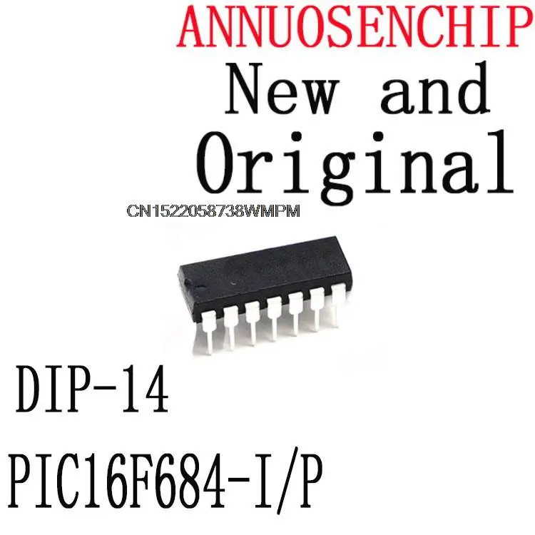 10PCS PIC16F684 DIP-14 In stock! PIC16F684-I/P