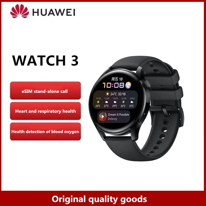 Huawei WATCH 3 Smart Watch Strong Endurance Health Management Sports Waterproof eSIM Independent Call