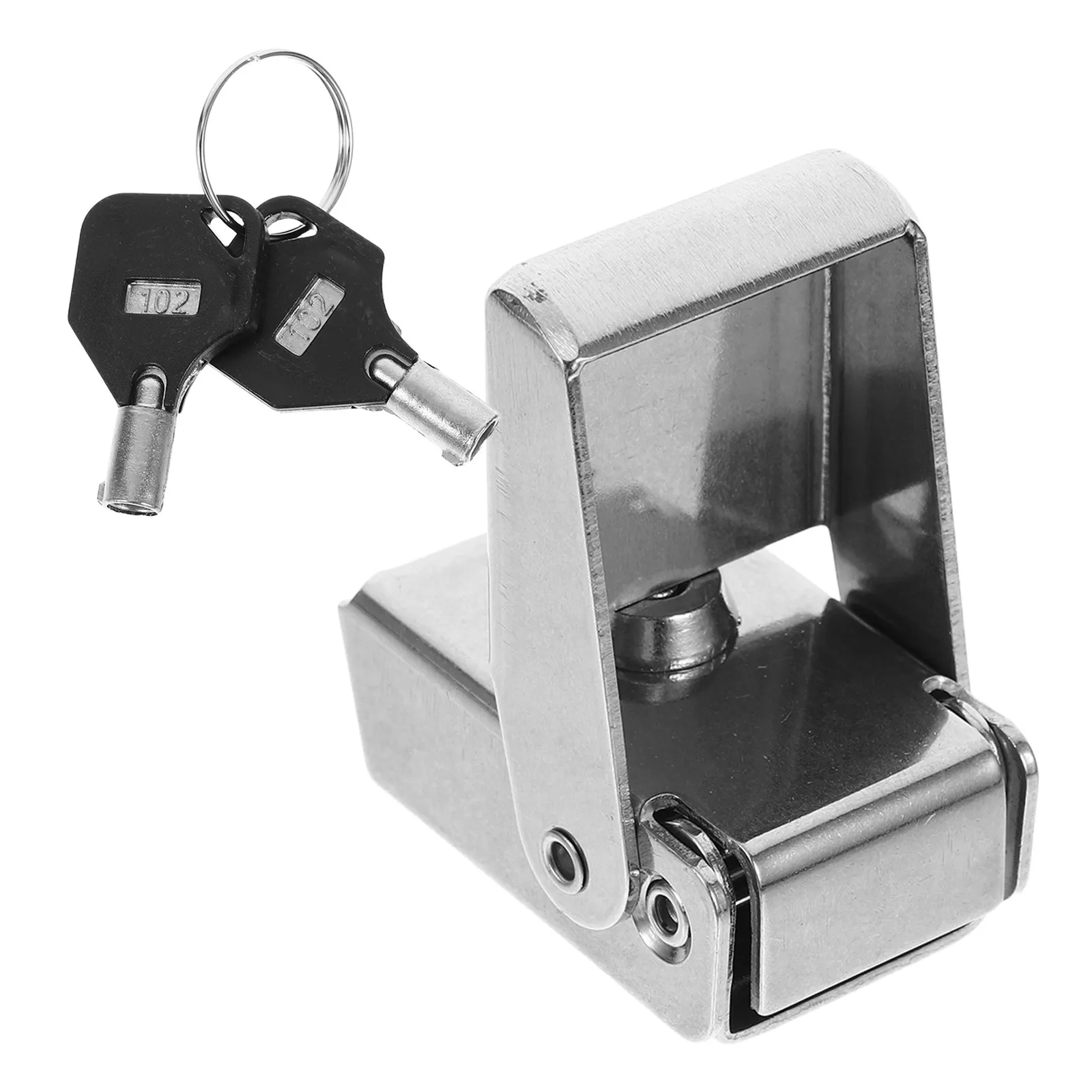 

1Set Motorcycle Side Set Stainless Steel Electric Scooter Latch with Keys Top Rear Trunk Lock Replacement Secure Fit