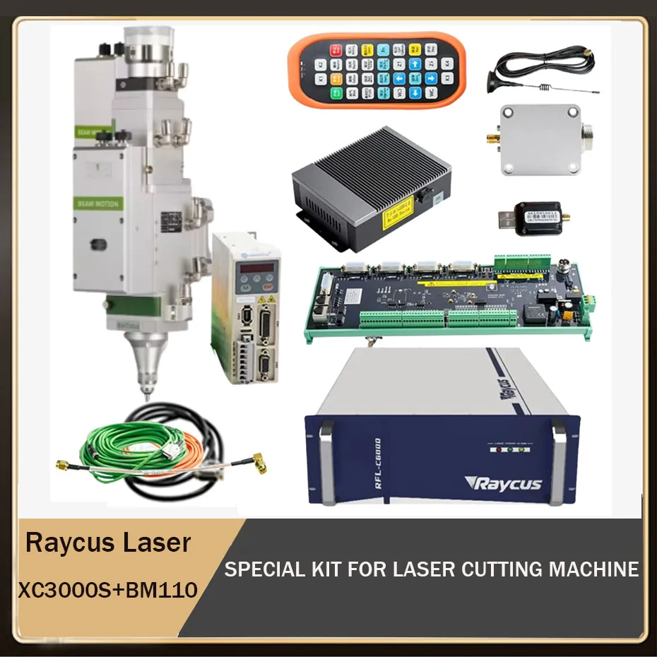 Raycus RFL-C020/RFL-C025/RFL-3000S Laserquellenschneideversion XC3000S Lasersystem-Schneidkopf BM110 automatische Fokussierung