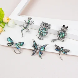 Butterfly brooch color rhinestone painting oil insect animal brooch brooch female wild suit pin