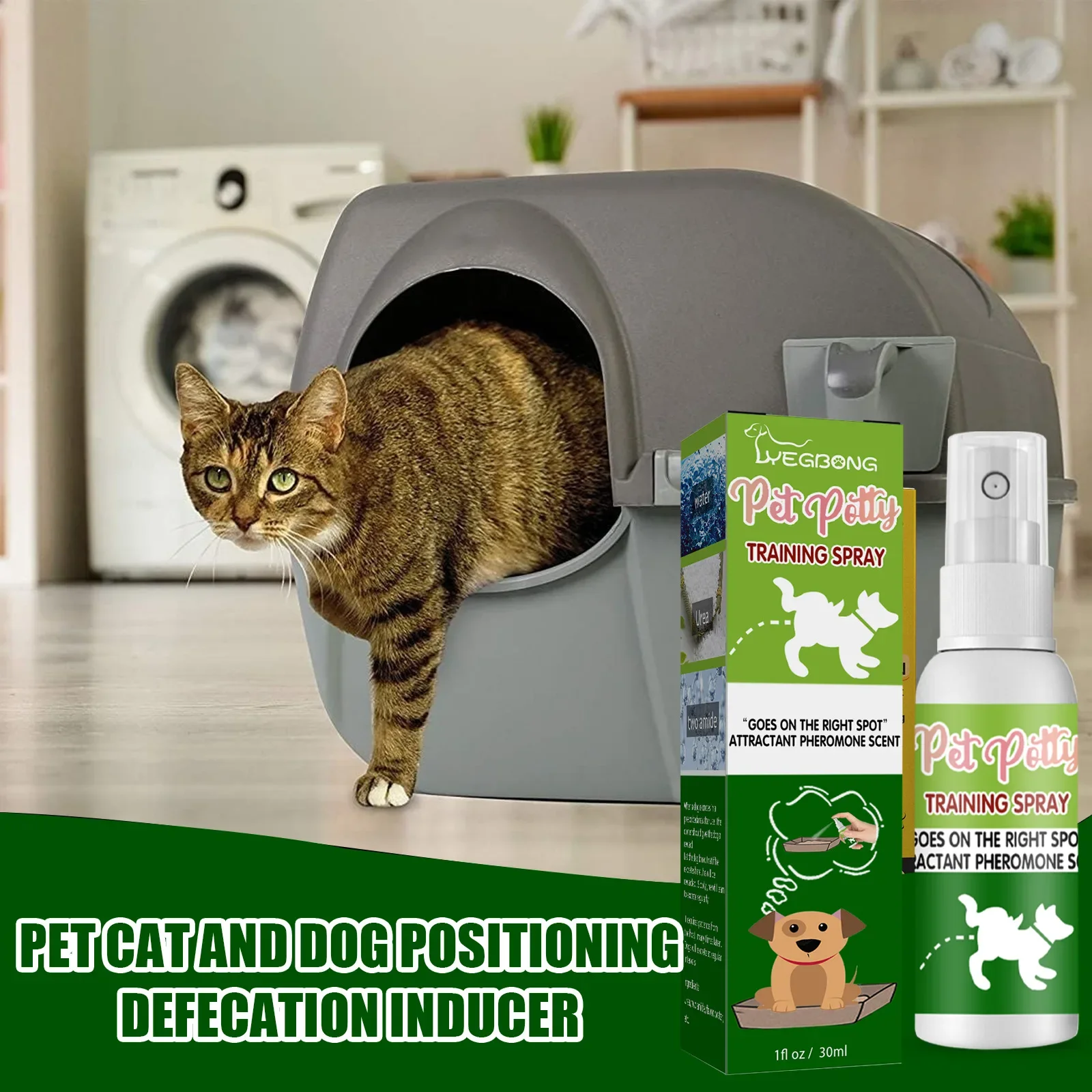 Imagem -02 - Indoor Pet Potty Training Spray Indutor Dog Poops Cat Posicionamento Defecação Puppy Stool Localização Pet wc