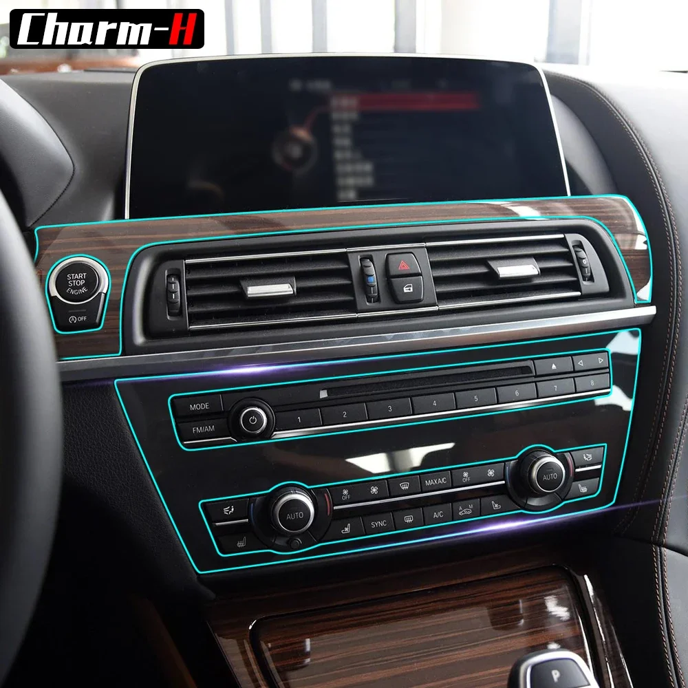

Transparent TPU Anti Scratch Protective film Interior Trim Gear Panel for BMW 6 Series 4-Door Coupe Gran Coupe F06 Accessories