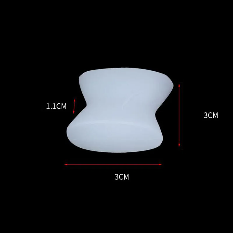 Силиконовый гелевый разделитель для пальцев ног, большой магнитный выпрямитель вальгусной деформации, корректор для педикюра