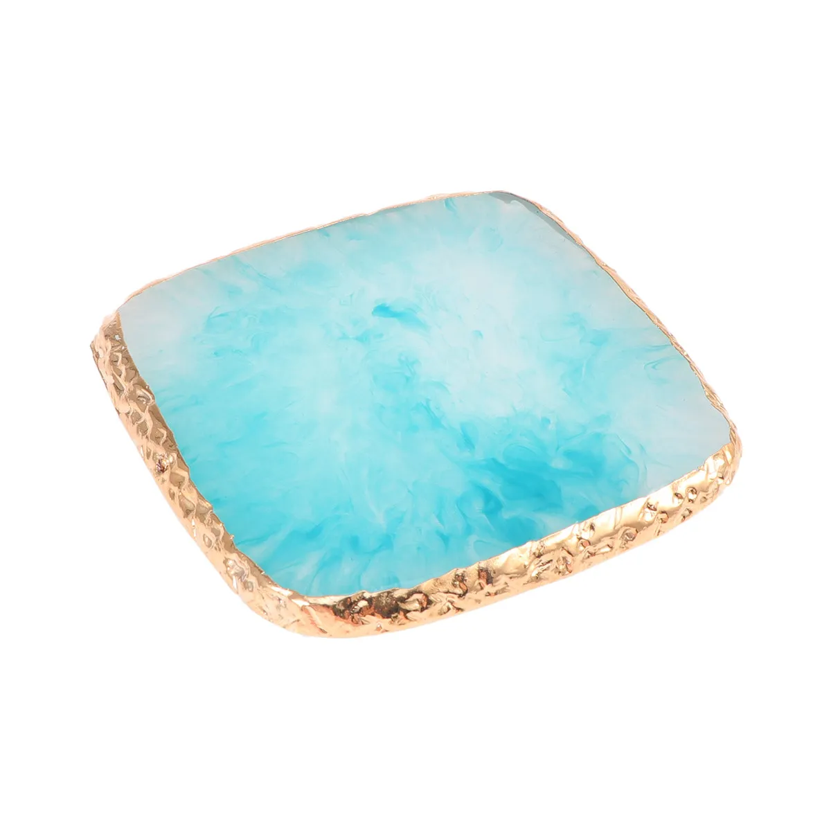 

1 шт. квадратная палитра для нейл-арта из смолы, лоток для смешивания маникюрных материалов, гладкая, легко моющаяся, для смешивания цветов и демонстрации основы под маникюр, для дома и салона