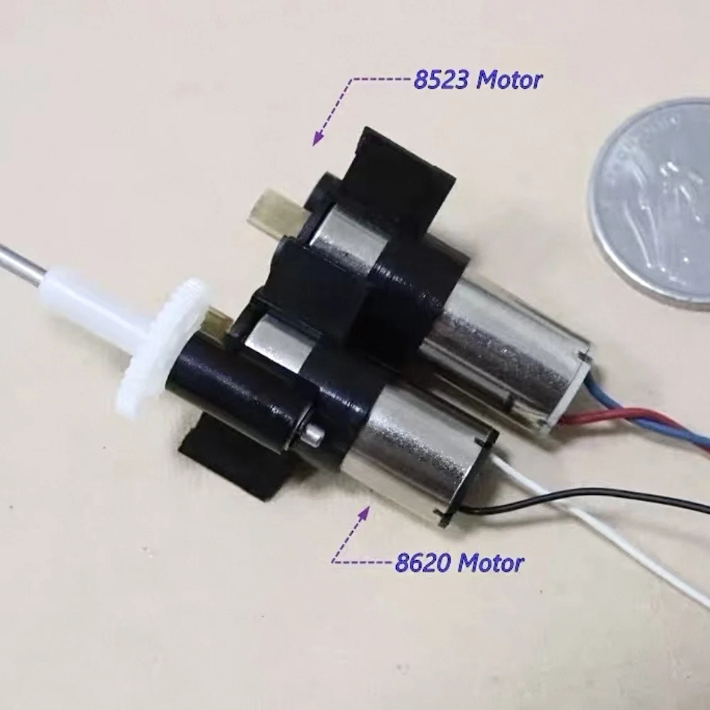 Hollow Cup Motor 9:36 Reducer 7/8.6mm 720 8620 with 2*Ball Bearing 1.5mm Shaft for DIY Robot Dexterous Hand Micro Air Vehicle