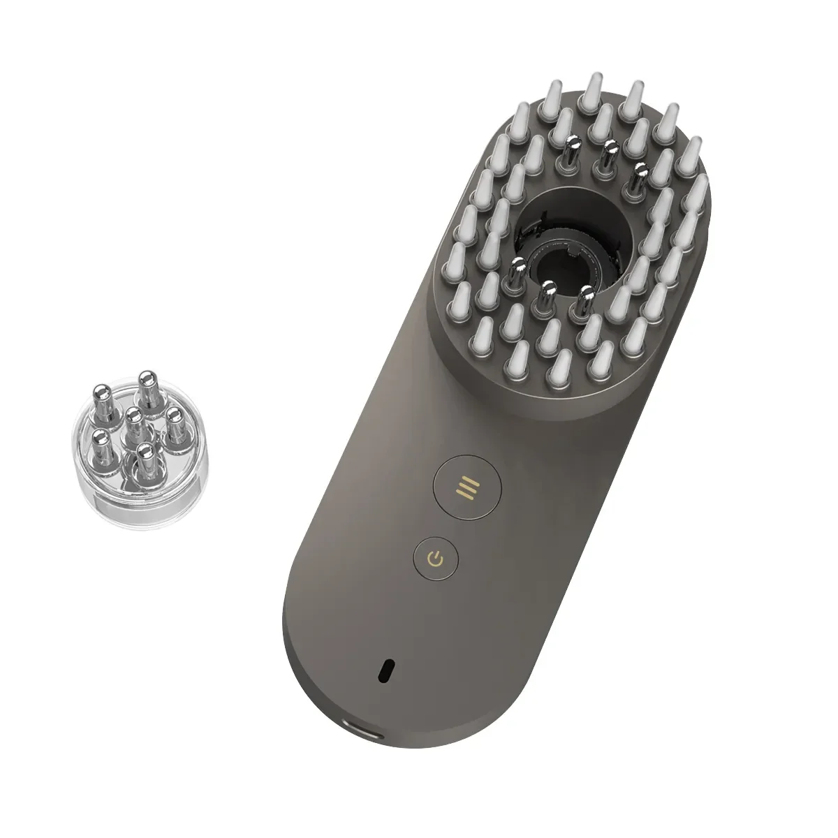 Peine vibratorio para el crecimiento del cabello con cepillo para el cabello con masaje del cuero cabelludo con luz LED