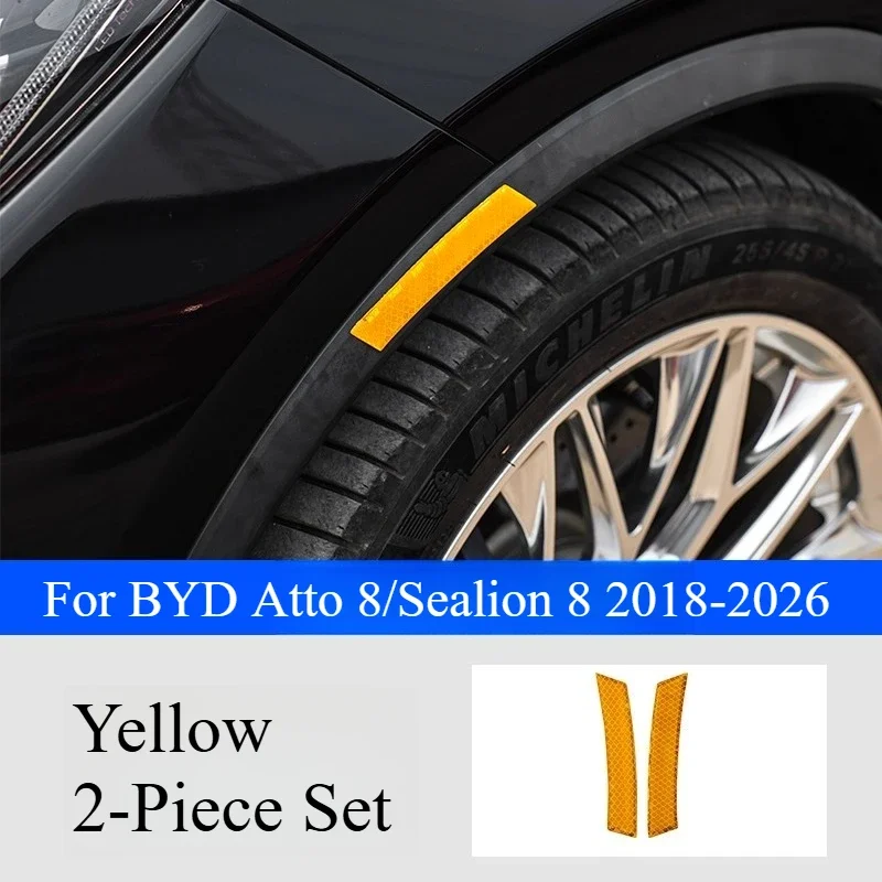 Wheel Eyebrow Reflective Sticker For BYD Atto 8/Sealion 8 2018-2026 Modified Personality Decorative Sticker Reflective Warning