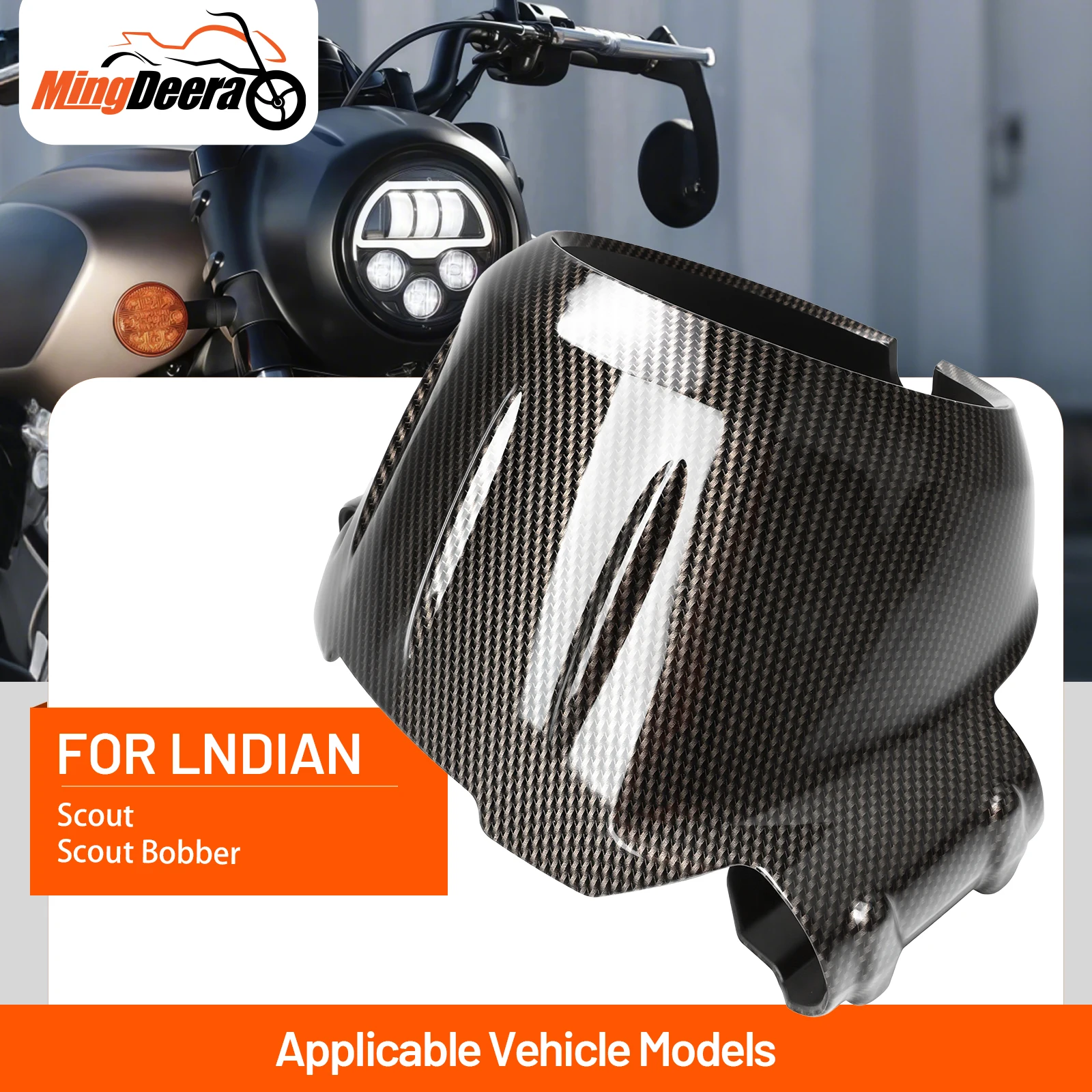 For Indian Scout Sixty Bobber Twenty Rogue 2015-2023 Motorcycle Headlight Covers Headlight Bezel Fairing Housing