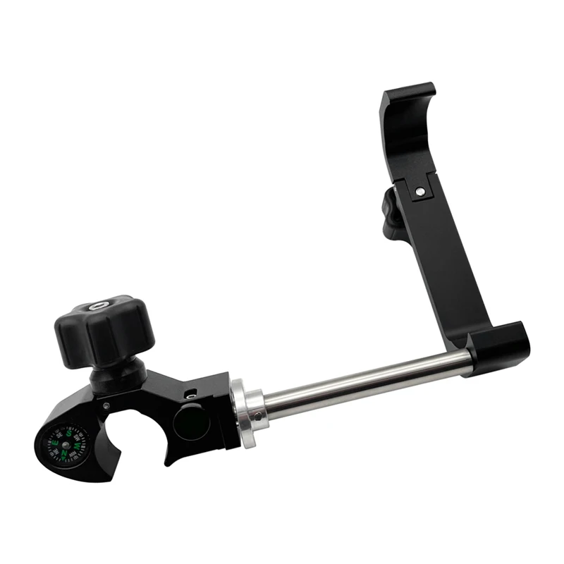Soporte plano con abrazadera de brújula de mano para tableta de topografía geográfica al aire libre compatible con colector de datos abierto