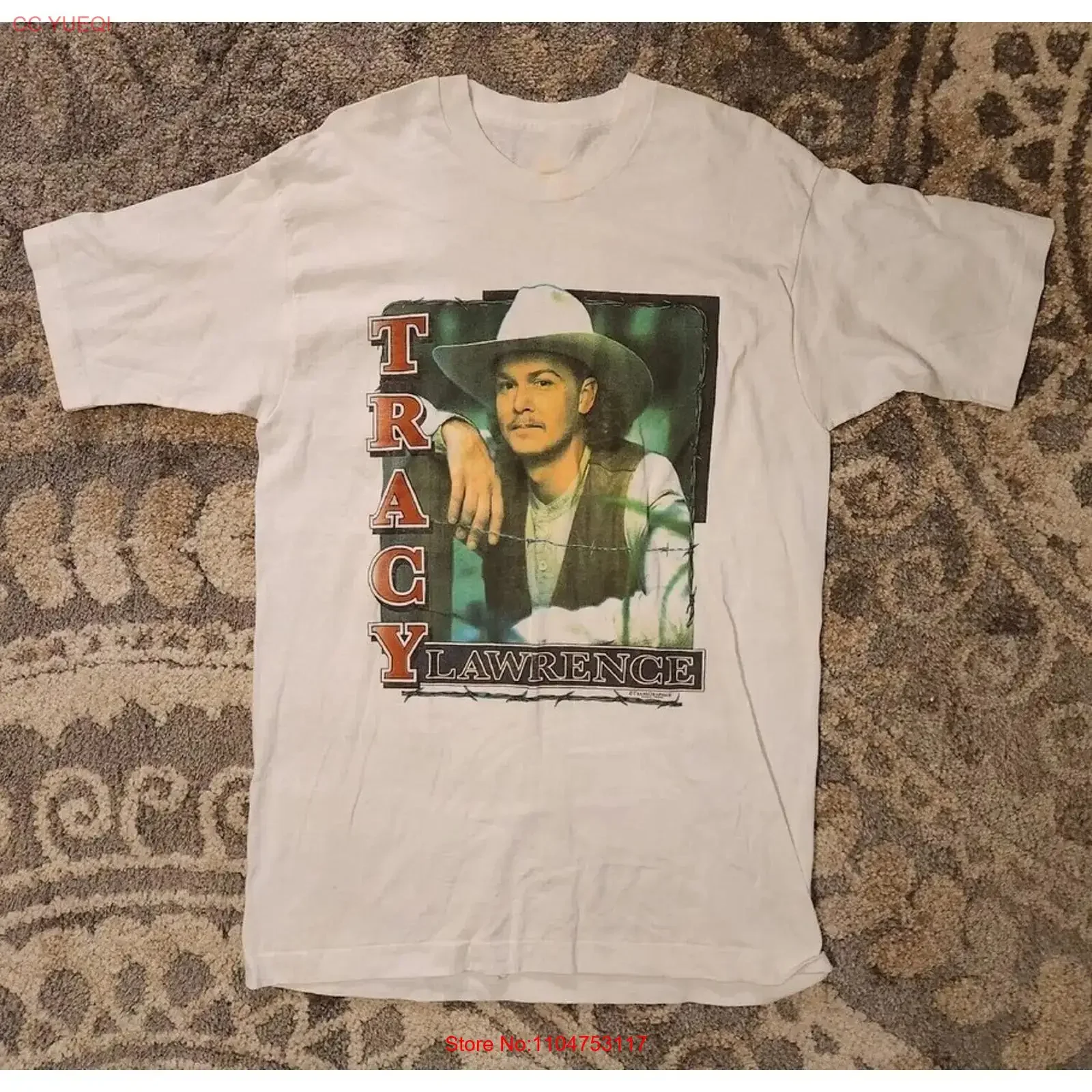 Tracy Lawrence T Shirt Cotton Best S 234XL White PP2250 vintage Washed streetwear fashion Soft Stylish Comfortable