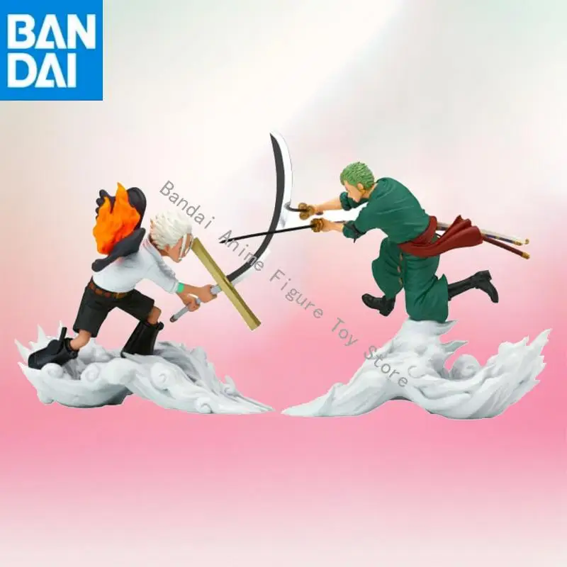 

В наличии Оригинальная фигурка BANDAI NAMCO BANPRESTO ONE PIECE Light of war Roronoa Zoro VS S-Eagle PVC 14 см, модель игрушки в подарок