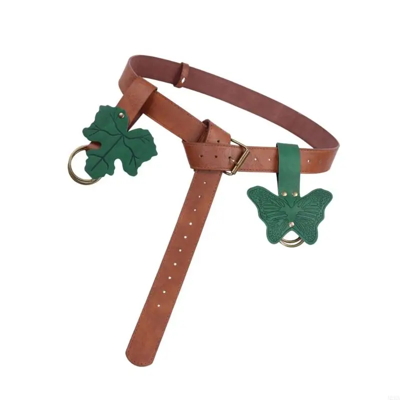 2025 뉴 르네상스 액세서리 중세 가죽 벨트 스커트 하이킹 할로윈 의상