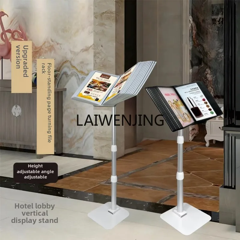 SGF Floor Flip File Stand Vertical Billboard Display Promotion Information Stand