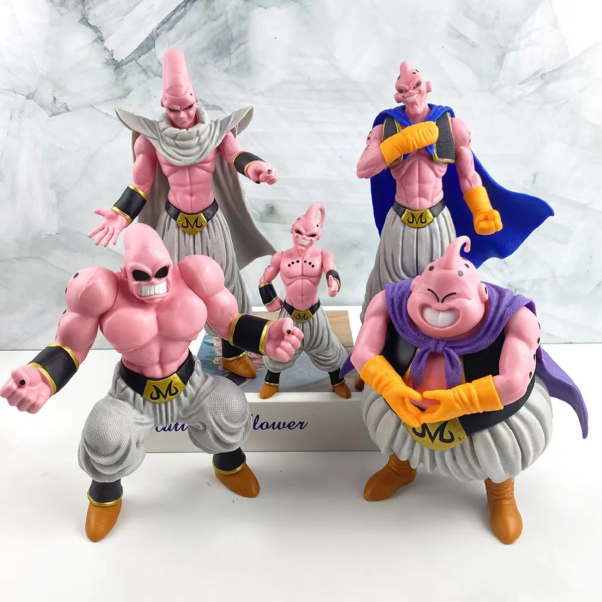 Anime figure Dragon ball big size muscle Majin Buu  8 forms  PVC Action Figures Collection Model Toys for Children Gif