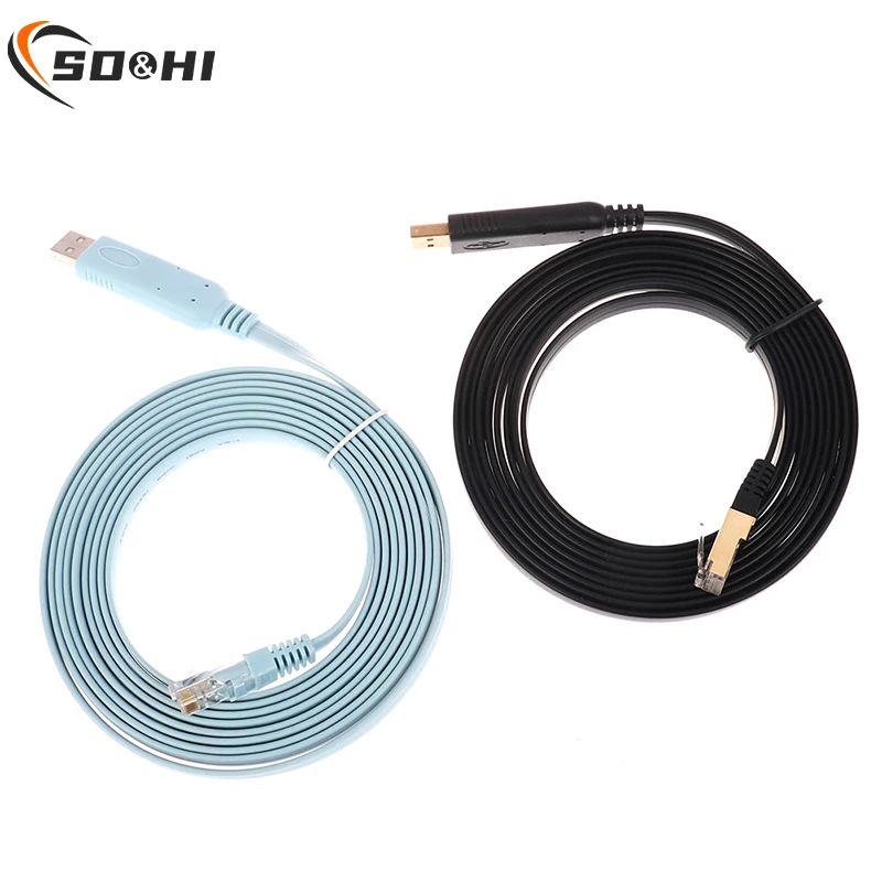 

1/1.51.8/3M USB To RJ45 For Cisco USB Console Cable Debug Line For Cisco H3C HP Arba 9306 Huawei Router Rollover Console