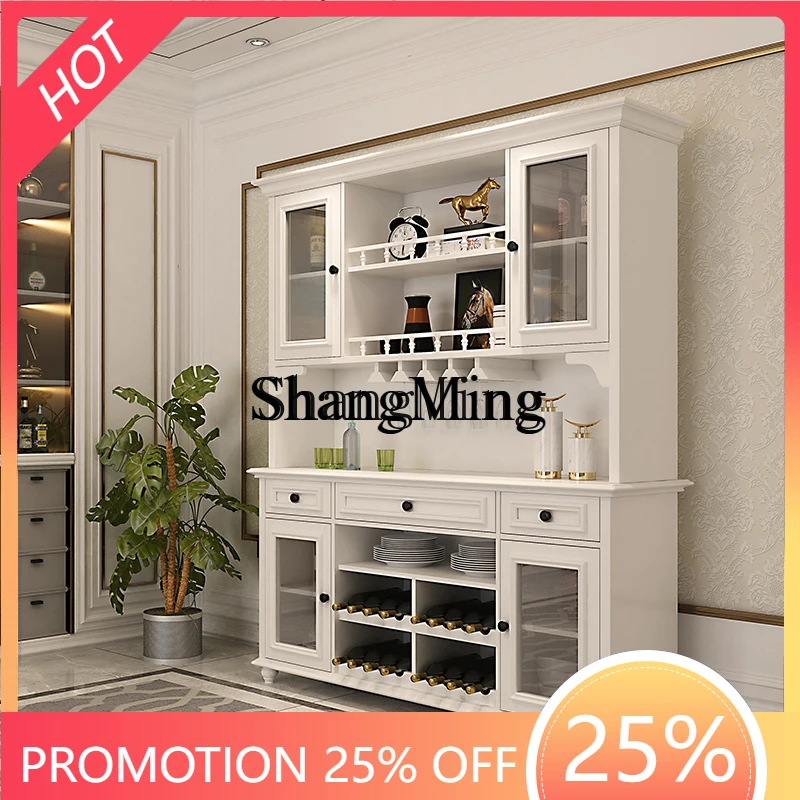 

CL wood dining side cabinet modern simple tea cabinet dining side living room household small apartment