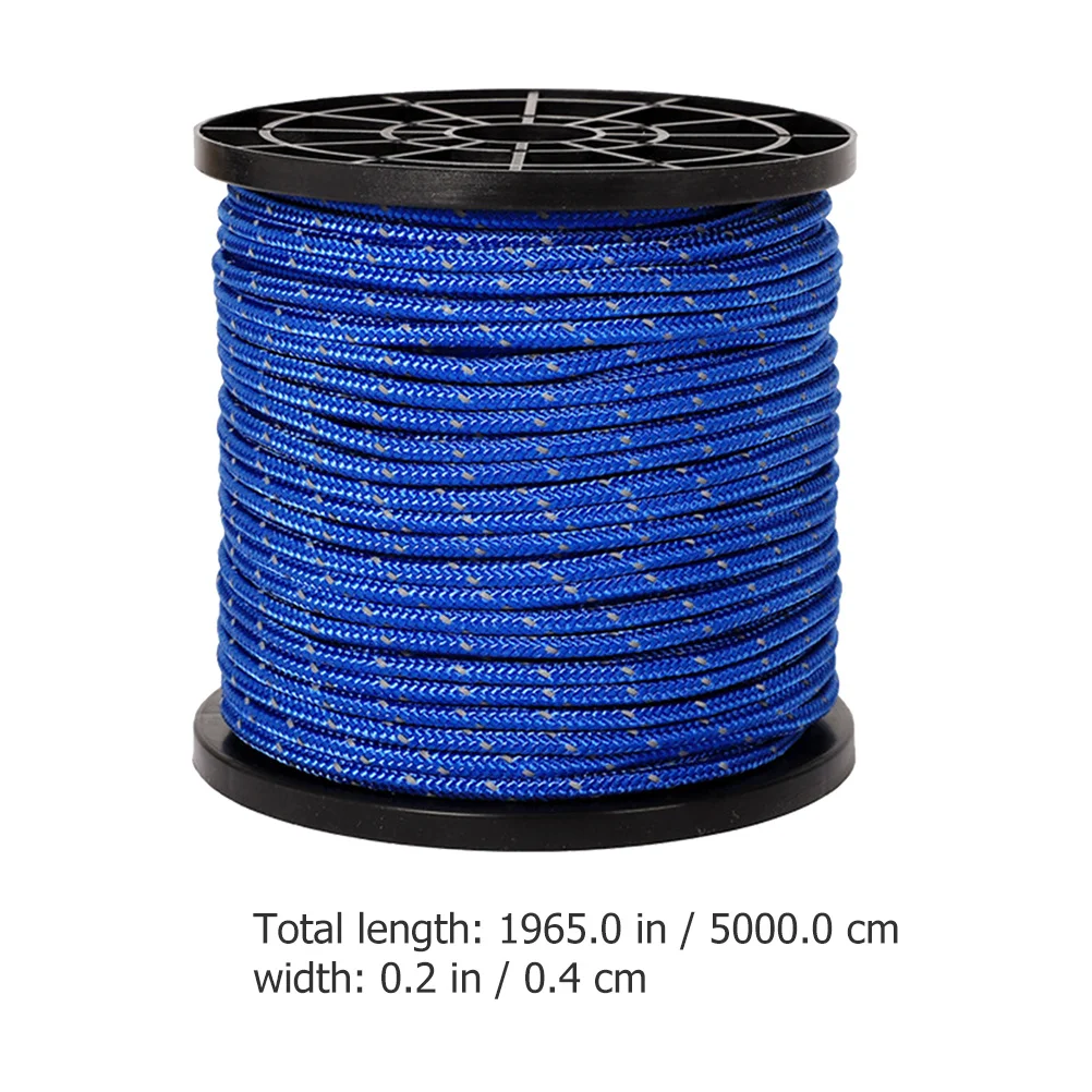 

1 Roll Outdoor Tent Rope Sturdy Reflective Cord for Hanging Tableware Bags Clothes Cooking Utensils Night Safety Visibility