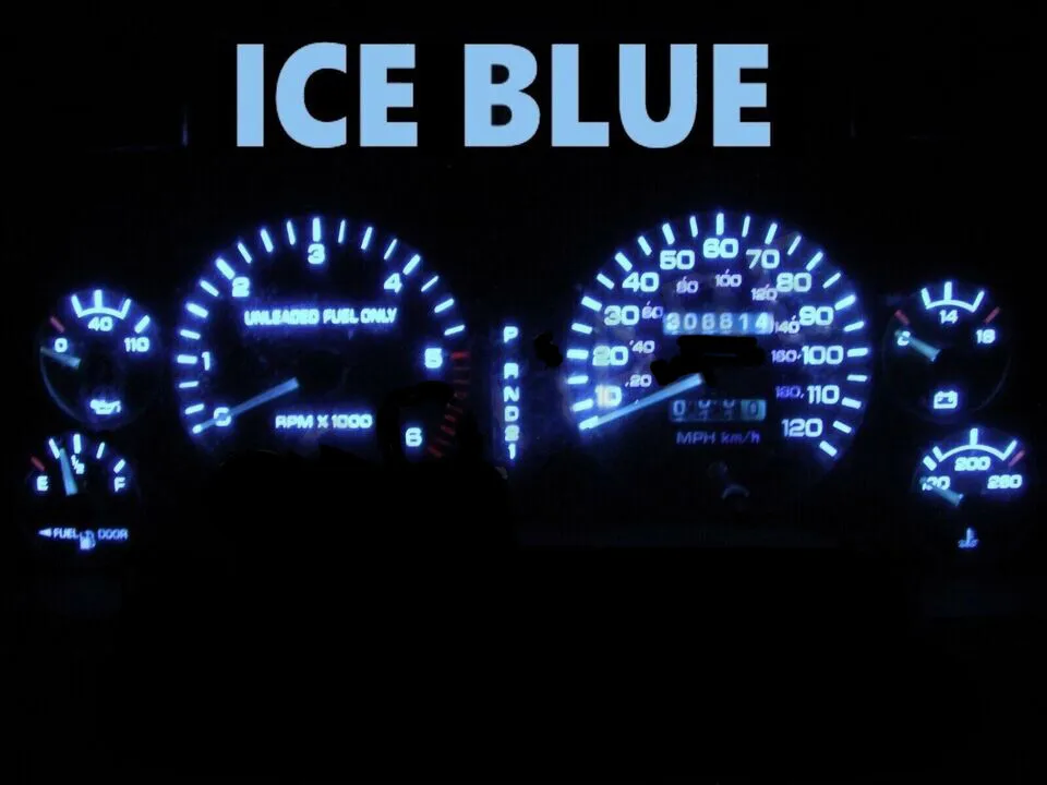 Gauge Cluster LED Dashboard Bulbs Ice Blue For 1994-1997 Dodge Ram 1500 2500