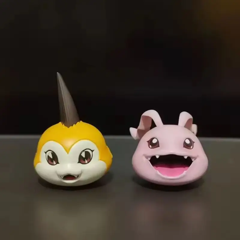 9 Pcs/set Digimon 2-5.5cm Q Ver. Childhood Mini Koromon Gabumon Pyocomon Mochimon Palmon Tokomon Gabumon Plotmon Gift Toy Dolls