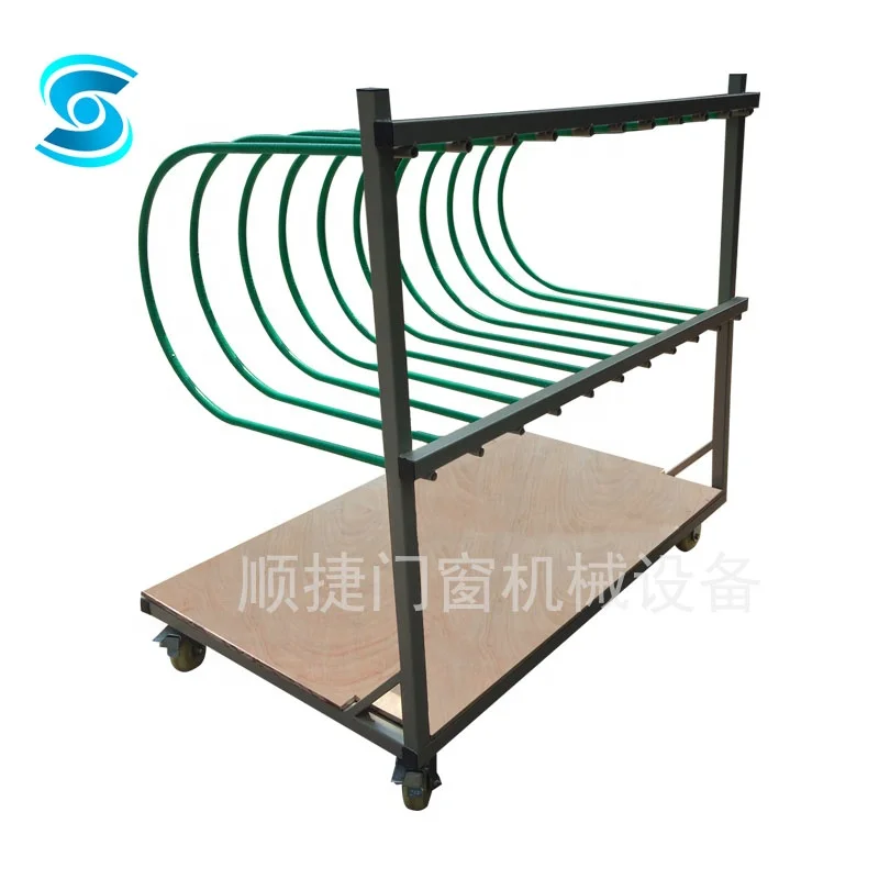 โรงงานจัดหาชั้นวางขนส่งประตูและหน้าต่างรูปตัวยูพร้อมล้อสําหรับงานหนักขนาด 5 นิ้ว