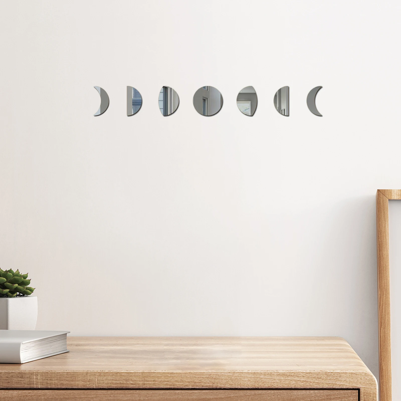 

wall moon mirror moon mirror decor moon mirror ornament moon mirror decoration adhesive moon mirror
