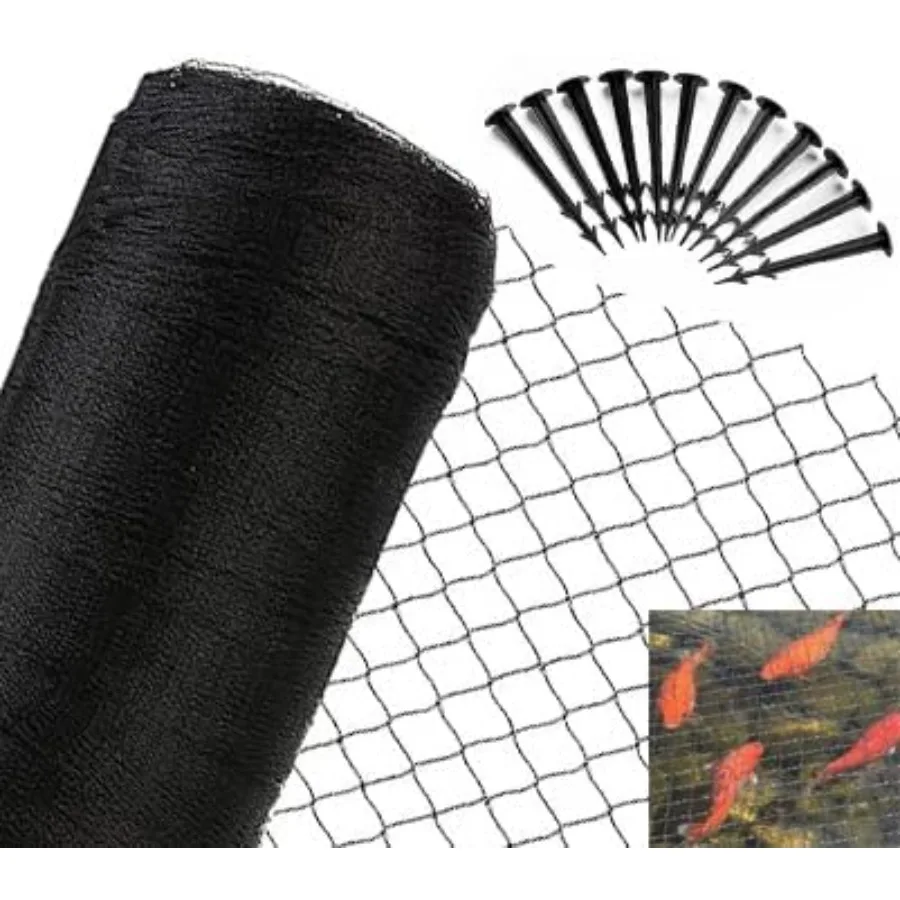 

20x30 Ft Pond Netting for Leaves Protection with 1 2 in Fine Mesh Strong Woven Design to Prevent Birds Cats and Other Predators