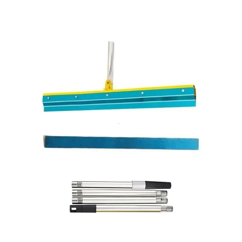 

22inch/56cm Toothed Rake Standing Push Blade Cement Self-Leveling Scraper Rpoxy Floor Bottom Plate Trowel Tool 2mm/5mm/8mm
