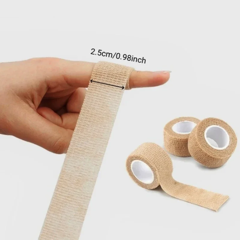 2.5cm Cohesive Elastic Bandage Tape Pet Care Wounds Finger Wrist Dressing 4.5M Self-adhesive Tattoo Equipment Grip Sport Tape