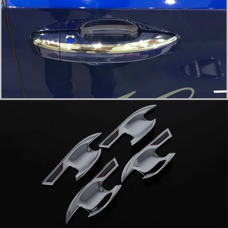 

4pcs ABS Silver Chrome For Honda For Accord 10 2018 Car Outer Door Handle Bowl Cover Trim Protective Shell Stickers Accessories