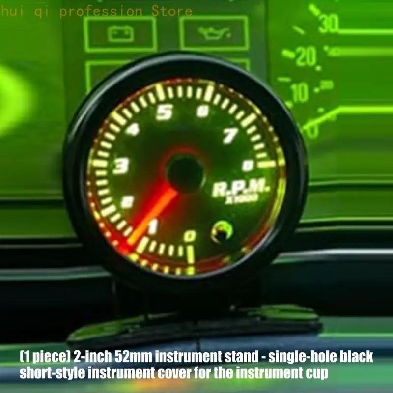 Einstellbares 2-Zoll-Messgehäuse mit vollständiger Drehung für 52-mm-Automobilanzeigen, Druckgeschwindigkeits-Tachometer H8WE – Detail 5