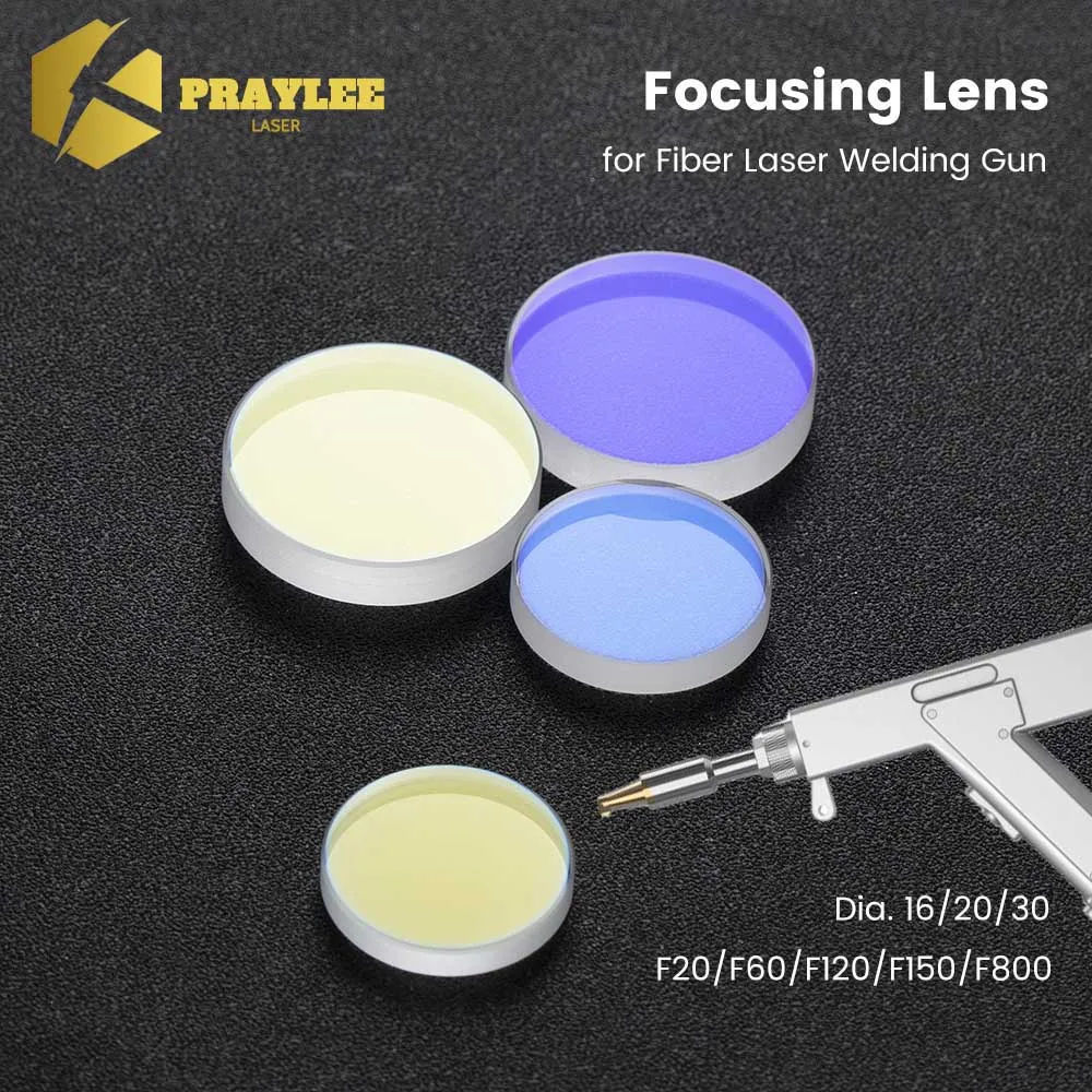 Soldadura do Laser de Praylee Focalizando a Lente Diâmetro 16 20 30 F50 60 100 120 150 800 mm Fibra Principal do Soldador
