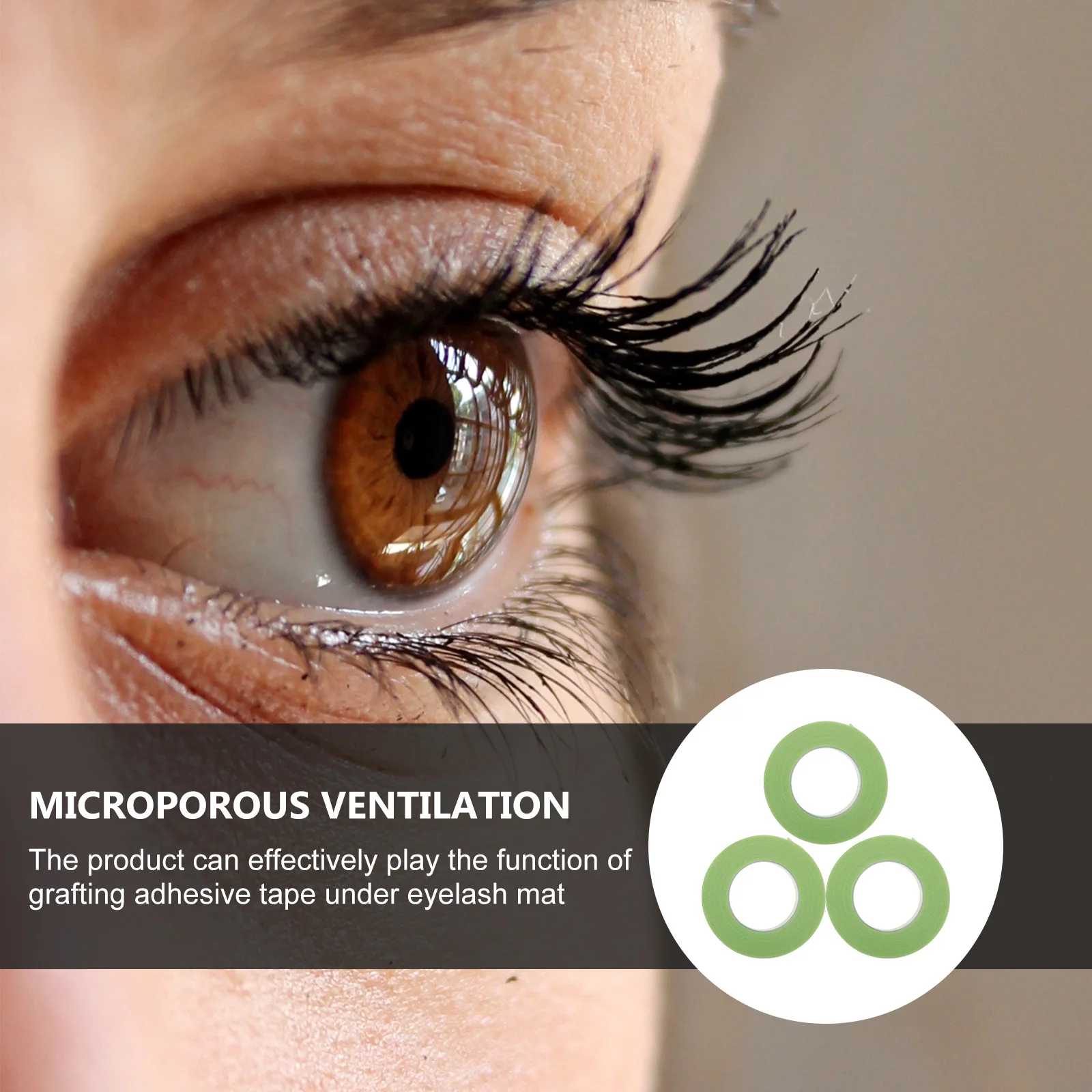 

3Pcs Eyelash Isolation Tapes Adhesive-Free Comfortable Breathable Fabric Tape for Eyelash Extension Salon Supplies Tool