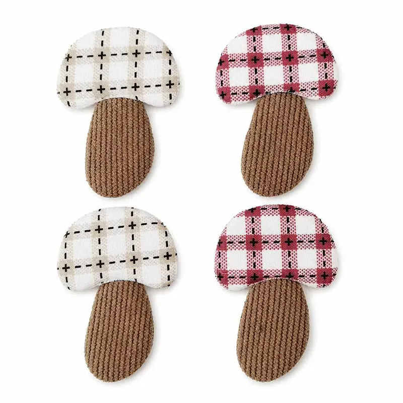 40 Stück 3*4,4cm Pilzform Haarspangen Zubehör Patches für DIY Kleidung Tasche Socken Dekoration – Detail 6