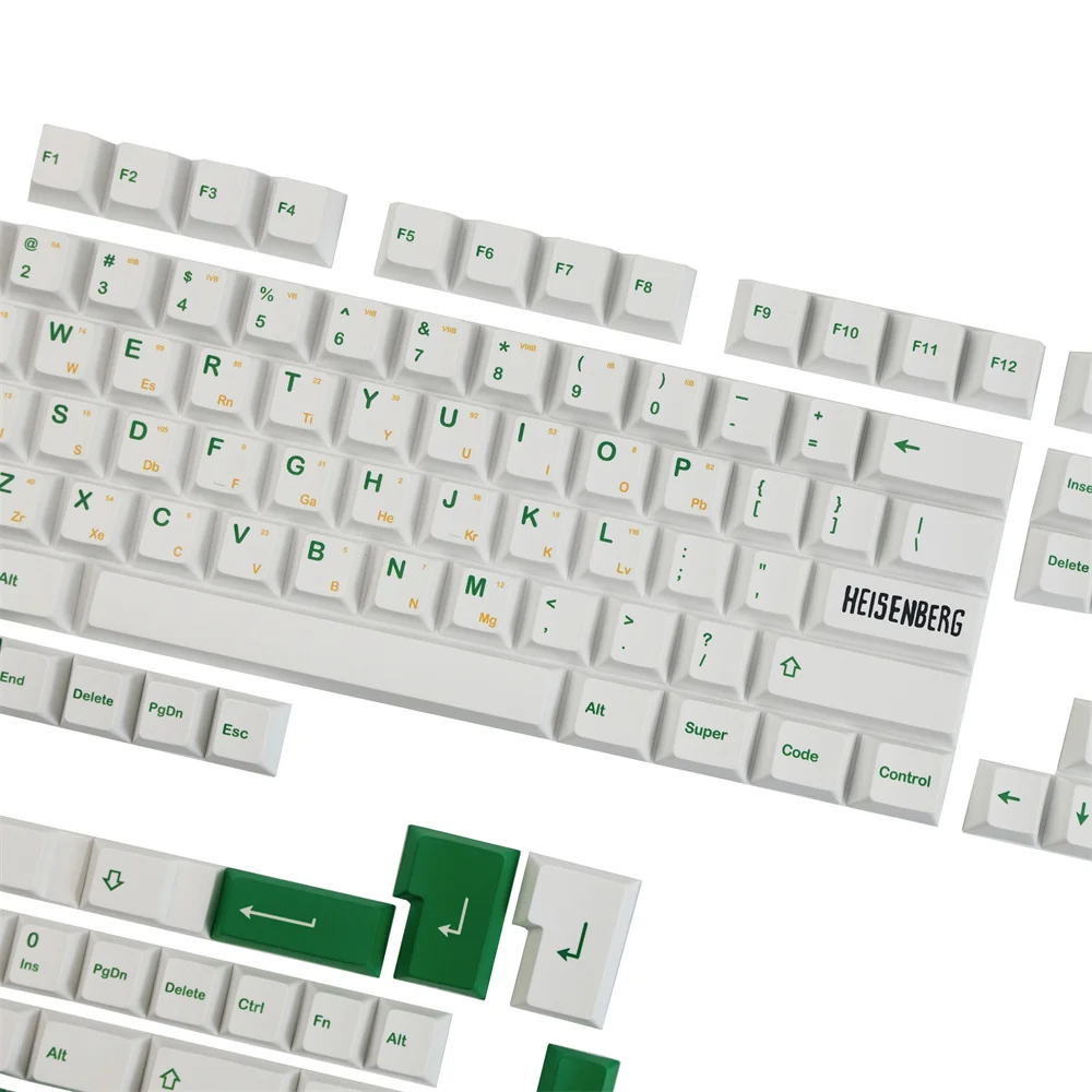 Szokás keycap Fehérítőszer Zsozsó heisenberg keycaps Vadcseresznyefa Idom ANSI Tervezet ISO Beszáll 3U 6.25U 7U spacebar 1.75U 2U Tisztába tesz Tapogat