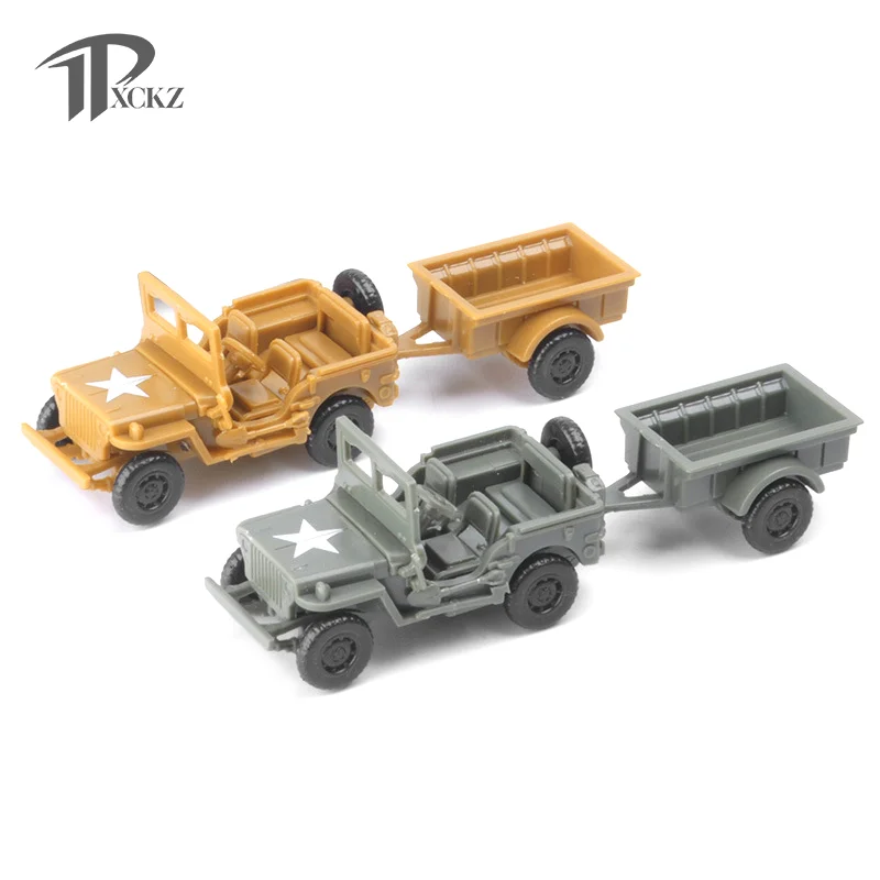 

4D Assembly 1/72 US Willys MB General Purpose Car Truck Military Vehicle Men Toy DIY Assembly Off-road Car Model