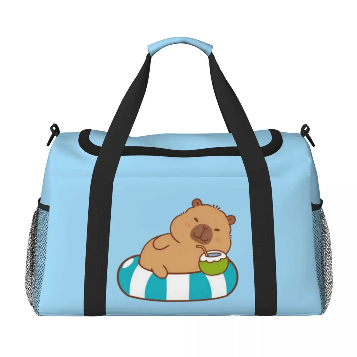 

Cute Capibala Multifunctional Travel Bags Waterproof Hand Luggage Bag Large Capacity Portable Luggage Storage