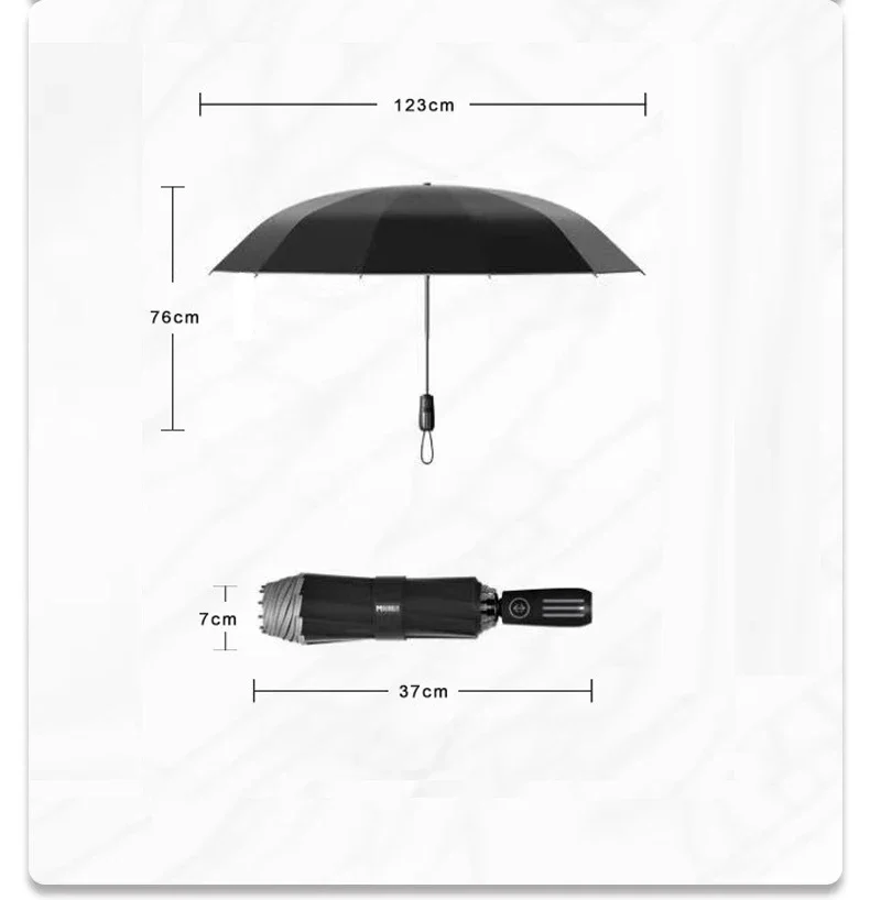 MOORRLII Big Automatic Man Folding Umbrella Reinforced Luxury Inverted Parasol Strong Umbrellas Lightweight Parapluie Rain Gear