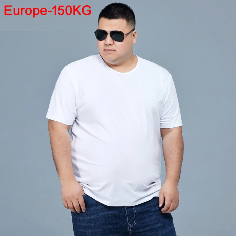 summer men t-shirt short sleeve plus size big sales tees cotton 5XL 7XL 8XL 10XL black oversize tshirt tops 60 62 64 66 68