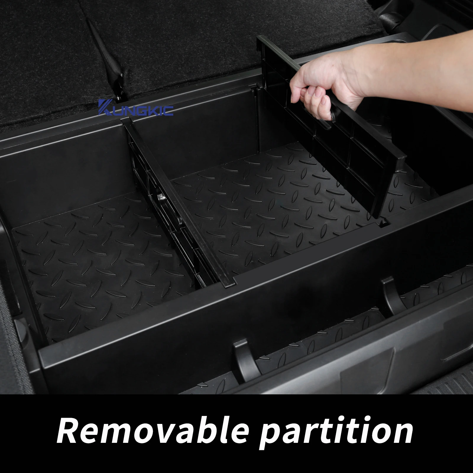 

Для Suzuki Jimny Nomade 5-дверный 2023 2024 2025 JB64: Органайзер-кейс для багажника из ABS-пластика, ящик для хранения, инструментальный ящик для упорядочивания пространства