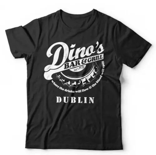 Dino's Bar And Grill Tshirt Unisex & Kids Thin Lizzy Rock Lynott Fathers Day