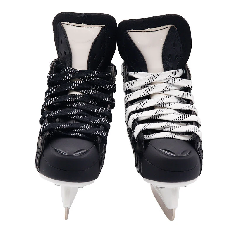 Skate Laces 84-120in Dual Layer Braid Extra Reinforced Tips Waxed Tip Design Suit For Ice Hockey Skate Hockey Shoe Lace