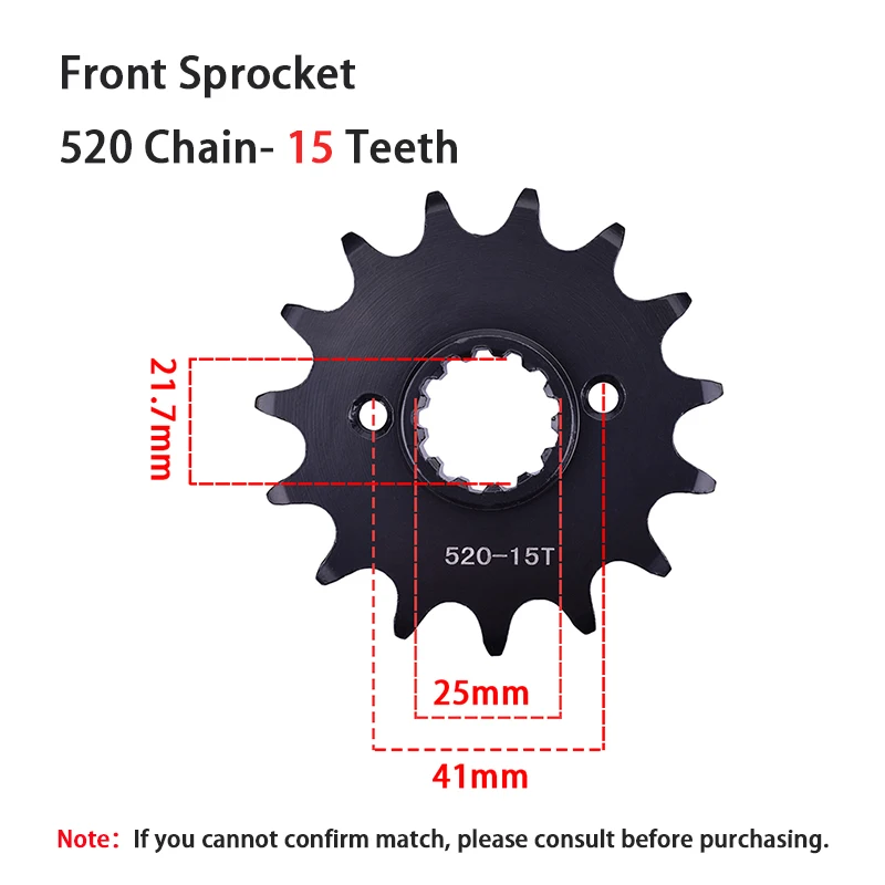 520 Chain 15T Front 45T Rear Sprocket for Yamaha MT03 XT660