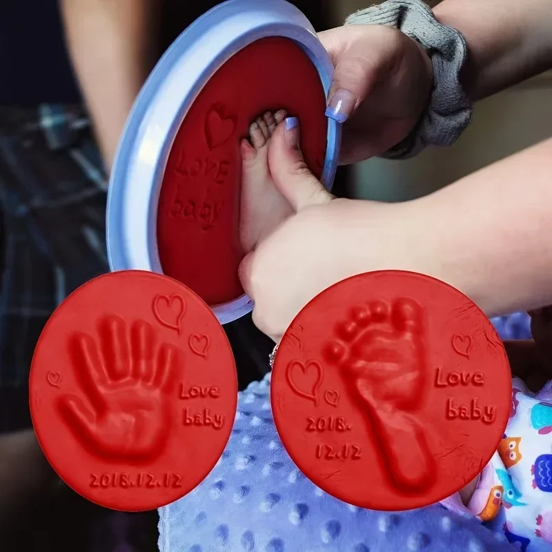 20/40g Baby Care Hand Foot Inkpad Soft Clay Infant Handprint Footprint Mud Handprint Footprint Imprint Casting Parent-child Hand