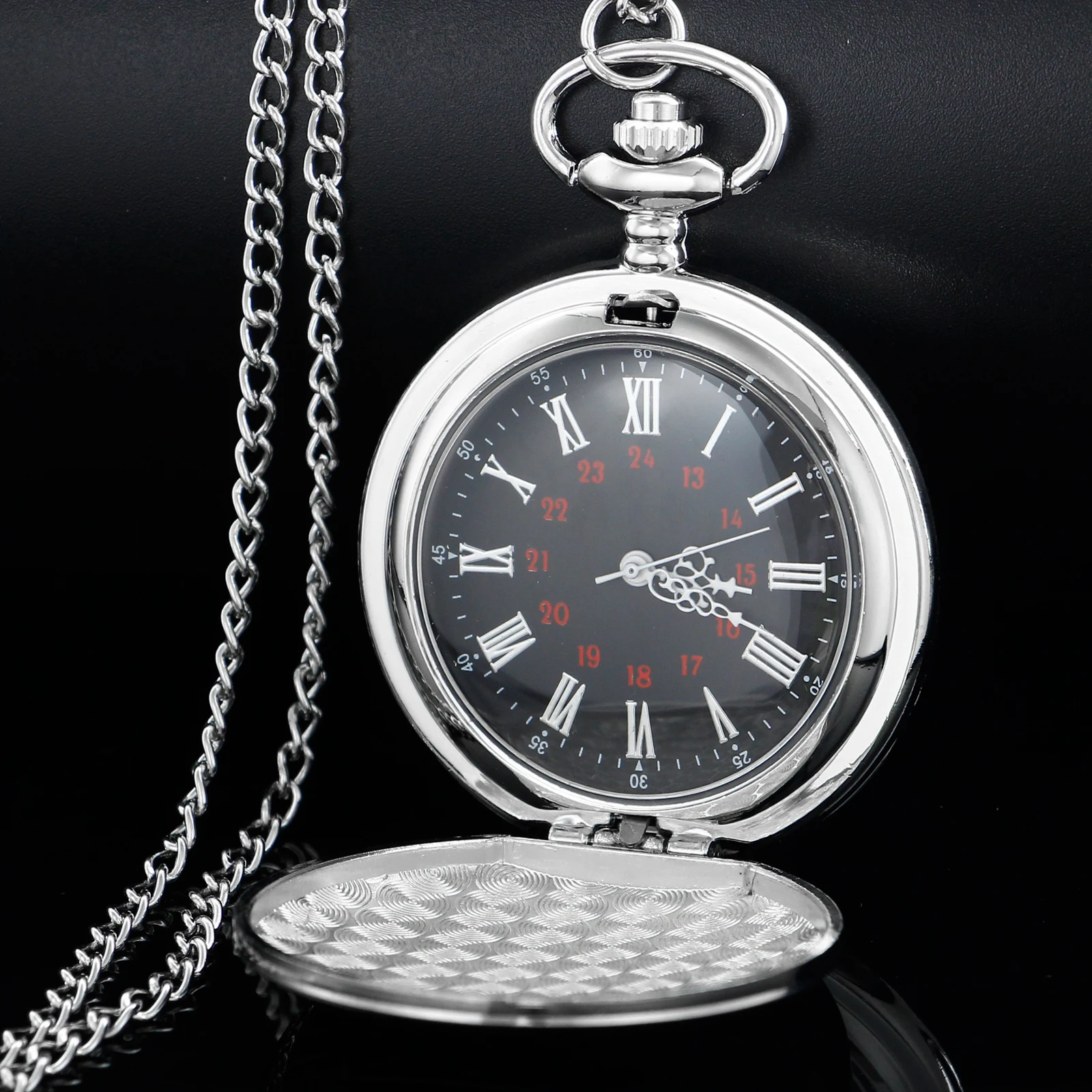 Vintage Round Roman Numeral Dial Pendant Pocket Watch for Men To My Son To My Dad Perfect Gift for Christmas Birthday Graduation