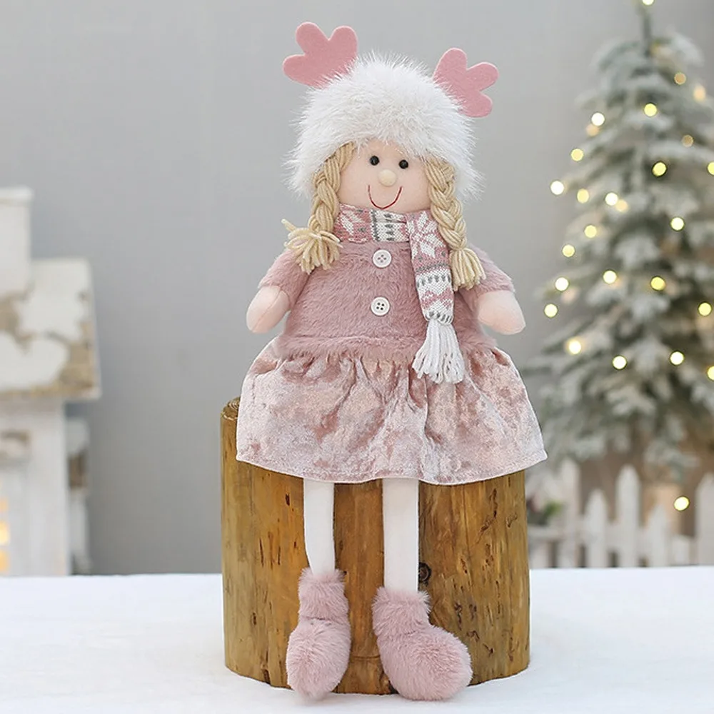 

Party Supplies Pink Christmas Doll Elf Boy Girl Soft Merry Christmas Decoration Cute Festival New Year Supplies