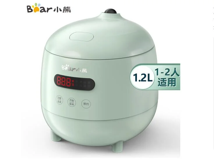 chinaBear rice cooker household mini 1.2L smart automatic reservation porridge pot green DFB-B12L5 220V  food cooker